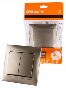 TDM Лама выкл. СУ 2 кл. 10А бронза SQ1815-0702