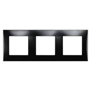 Smartbuy Вега рамка СУ 3 мест.(горизонт) черная (SBE-08b-00-FR-3)