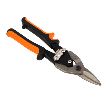 ЕРМАК Ножницы по металлу 250 мм, двухкомпонентная рукоятка, прямой