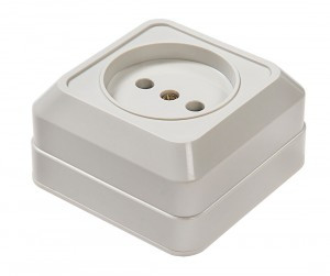 ASD/InHome BOLLETO роз. ОУ 1 мест. 16А бел. (керамика) 7022