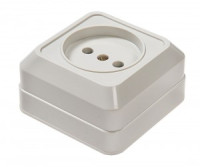 ASD/InHome BOLLETO роз. ОУ 1 мест. 16А бел. (керамика) 7022