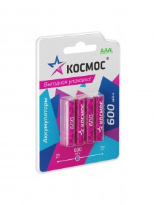 Ак-р Космос /R03 600mAh Ni-MH BL4 KOCR03NIMH600mAh4BL