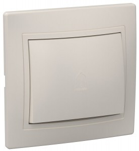 IEK КВАРТА ВСп10-1-0-ККм выкл. СУ 1 кл. проход. 10А крем. EVK12-K33-10-DM