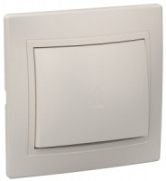 IEK КВАРТА ВСп10-1-0-ККм выкл. СУ 1 кл. проход. 10А крем. EVK12-K33-10-DM