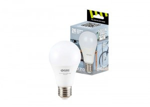 ФАЗА ЛОН A60 E27 24W(1560lm) 5000K 4K 60х120 пластик/матовый .5038479