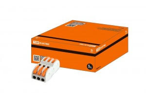 TDM клемма проходная СМК 222-423 с рычагом 3х2,5(4)мм2 (уп.50шт, цена за шт) SQ0527-0042