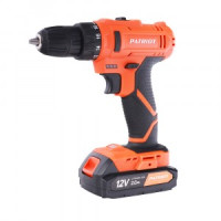 PATRIOT Дрель-шуруповерт аккумуляторная BR 117Li, 12В, 2.0 Ач, 2 две батареи Li-Ion, 180301117