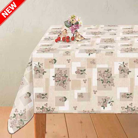Клеенка 140*20 ДЕКОРАМА 08A (цветы на бело) ТУРЦИЯ