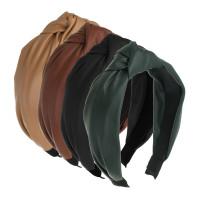 Ободок для волос ЮНИLOOK, 3см, PU, ABS, 3-4 цвета, ACS-66