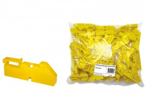 TDM изолятор на DIN рейку желтый (уп.100, цена за шт) SQ0810-0001