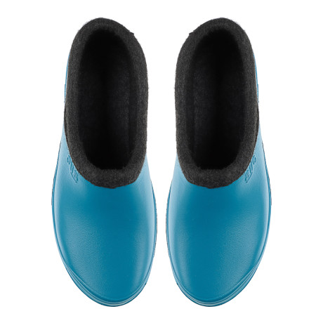 Галоши утепленные женские AYO, синий/зеленый, размер 36-41, материал галоши ЭВА, утеплитель ворсин