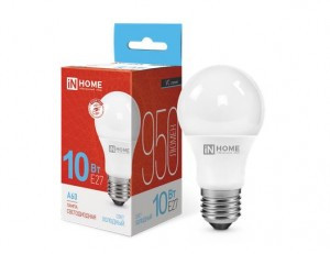 ASD/InHome лампа св/д VC ЛОН A60 E27 10W(950lm) 6500К 6K 110x60 (без пульсации) 0228