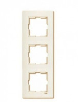 VIKO by Panasonic KARRE рамка 3 мест. (вертик.) крем 90960232