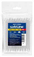 Safeline хомут (стяжка) нейлон 2,5х100 БЕЛЫЙ (уп.100шт, цена за уп.) PRO 24830