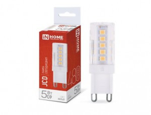 ASD/InHome лампа св/д VC JCD G9 220V  5W(480lm) 4000K 4K 50x16 (без пульсации) 6328