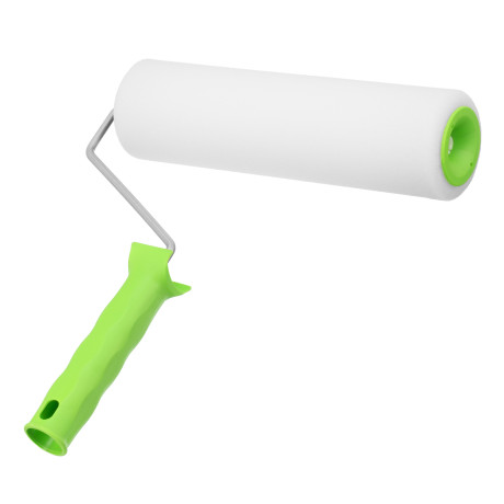 Валик "Поролон" с ручкой, 250 мм, D 48 мм, D ручки 6 мм Сибртех