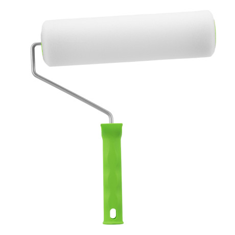 Валик "Поролон" с ручкой, 250 мм, D 48 мм, D ручки 6 мм Сибртех