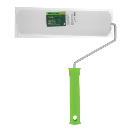 Валик "Поролон" с ручкой, 250 мм, D 48 мм, D ручки 6 мм Сибртех