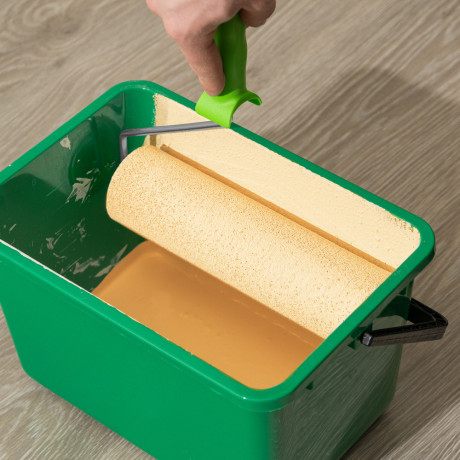 Валик "Поролон" с ручкой, 250 мм, D 48 мм, D ручки 6 мм Сибртех