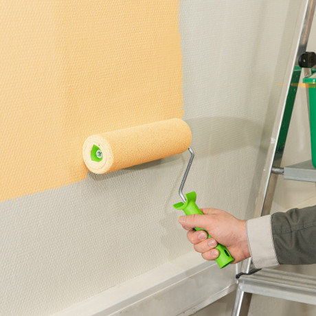 Валик "Поролон" с ручкой, 250 мм, D 48 мм, D ручки 6 мм Сибртех