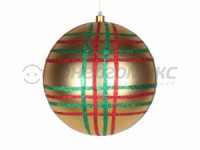 &quot;Фигура елочная &quot;Шар в клетку&quot; 25 см, цвет золотой мульти502-261 Neon Night