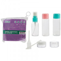 Набор дорожных флаконов Easy travel (1 спрей, 2 флакона, 2 баночки, лопатка, пипетка), 6954 Ecos