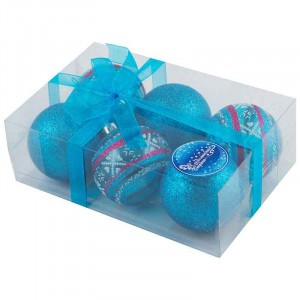 Набор шаров PB6-6TDG-1-B, 6 шт., 6 см Волшебная страна