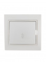 Lezard Мира выкл. СУ 1 кл. 10А (проходн.) бел. (корпус PC) 701-0202-105