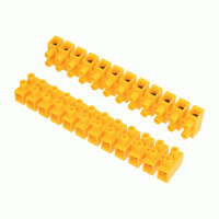 REXANT зажим винтовой ЗВИ-60 (KВ-25) 12пар, 10-25мм2, 60A, полипропилен, желтый (10шт, цена за шт)