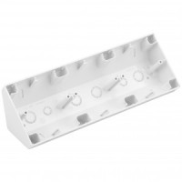 Bylectrica СТИЛЬ кор. угловая 3-местн. для установки выкл. и роз. белый, (КУ-443)