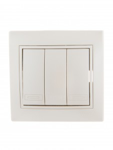 Lezard Мира выкл. СУ 3 кл. 10А перламутр (корпус PC) 701-3030-109