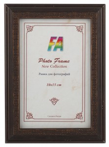 Фоторамка FA пластик "Касабланка" кофе 10х15 7133