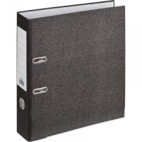 Папка регистратор 75 мм (+/- 5 мм)с мет.уг.мрамор ч/б, в уп.10шт 855779