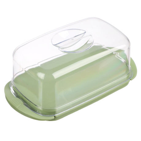 Масленка, пластик, 18х9,5х6,5см, 3 цвета