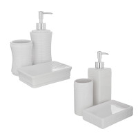 VETTA Набор для ванной 3 пр., керамика, &quot;Сливки&quot;, 2 дизайна