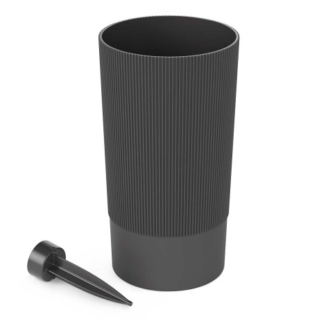 Ваза Версаль 150х280мм с колышком графит БШ8939 х12