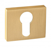 Накладка на цилиндр прямоуг. РЕНЦ, золото матовое сатинированное INET 01 SSG