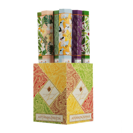 NEW GALAXY Аромапалочки 20 шт., Ве-тив,Иланг,Лилия,Пачул,Сандал,Чампа,Чандан,П.санто,Агар,Лаванда