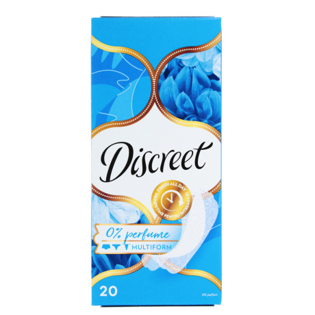 Прокладки ежедневные DISCREET 2 вида, к/у, 20шт