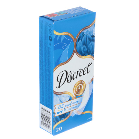 Прокладки ежедневные DISCREET 2 вида, к/у, 20шт