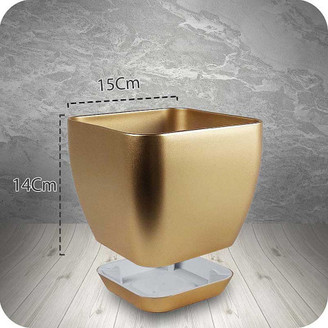 Горшок 1,9л золотой 102/15-2 х18