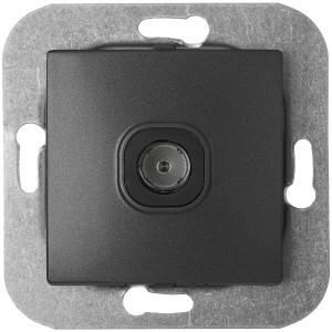 Bylectrica УЮТ мех. розетки телевизионной, черный графит, (ТР-047 черный графит)