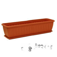 Балконный ящик АЛИЦИЯ 800мм с поддономКОР М3216(5)