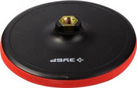 Тарелка опорная ЗУБР &quot;МАСТЕР&quot; пласт. д/УШМ под круг на липучке,мягкая полиур. прокладка, d180мм, М14