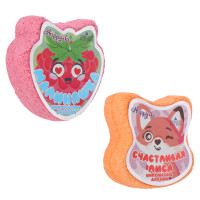 Шипучая соль для ванн Малиняшка, Счастливая лиса, 90г