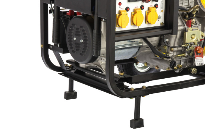 Генератор дизельный DD6300Е, 5.0 кВт, 220 В/50 Гц, 15 л, электростартер Denzel