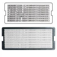 Касса русских букв и цифр универсальная, д/самонаборных печатей и штампов TRODAT, 360 символов, шриф