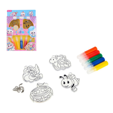 ХОББИХИТ Набор для творчества "Глитерные фигурки", PE, PP, полимер, 15х21х3см, 2 дизайна