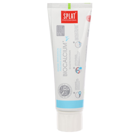 Зубная паста SPLAT Professional Биокальций для отбеливания зубов, туба, 100г