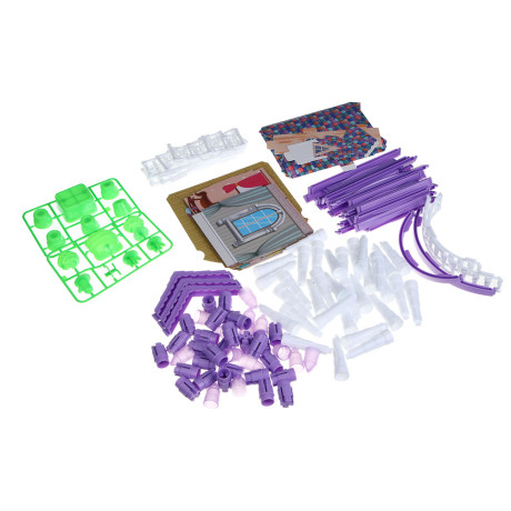 ИГРОЛЕНД Дом для куклы с акс. питомцами и куклой, ABS, PP, полиэстер, 30х8х23 см